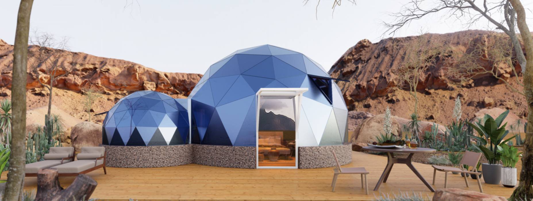 萧县球形智能光伏玻璃星空房